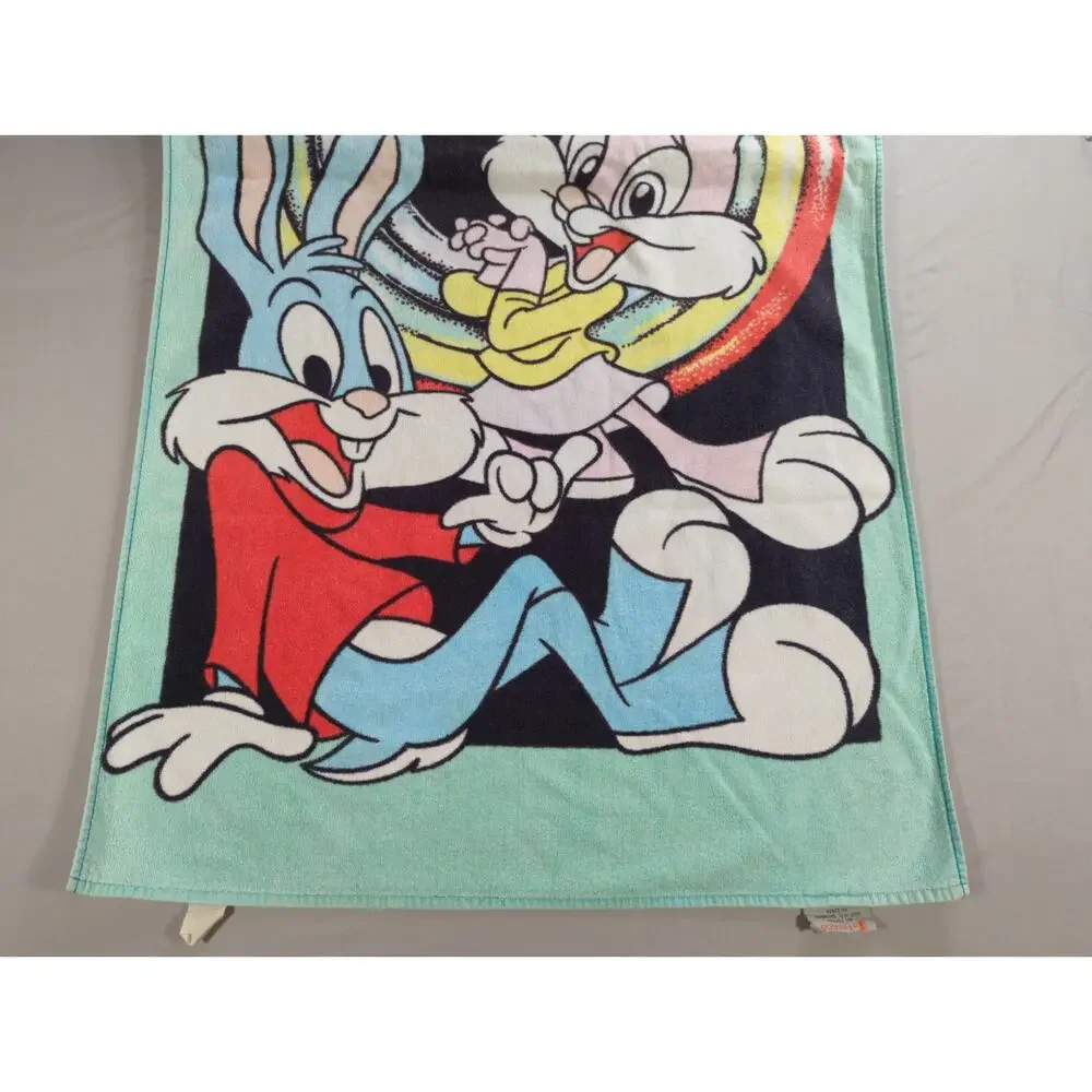 Vintage Tiny Toon Adventures Towel Looney Tunes 90s All Cotton Franco RARE